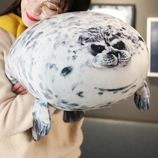 

Плюшевая подушка Yousheng Seal, милая имитация куклы-тюленя, плюшевые игрушки, мягкая хлопковая подушка с морским животным, украшение для дома, сувениры для аквариума, детские игрушки, подарки 30cm синий
