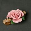 Ceramics Writing Brush Stand Flower Shape Aromatherapy Base Gift Tea Table Oraments  Offices