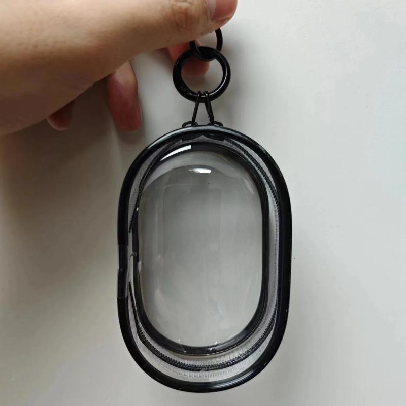 1pcs Colorful Thicken Transparent PVC Mystery Box Keychain Jewelry Organizer Storage Cute Doll Bag Organization Dustproof Case