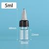 PET Jelly Bottle with Rotating Cap - Liquid Pigment Dropper, Refillable, Available in 60/80/100/200ml Sizes