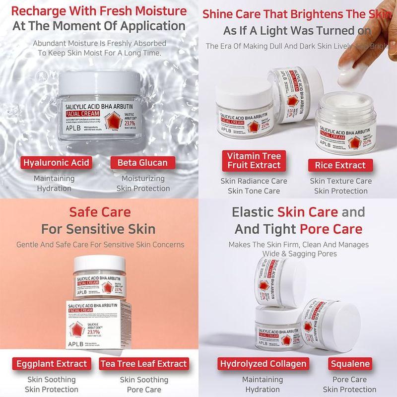 APLB Salicylic Acid BHA Arbutin Facial Cream