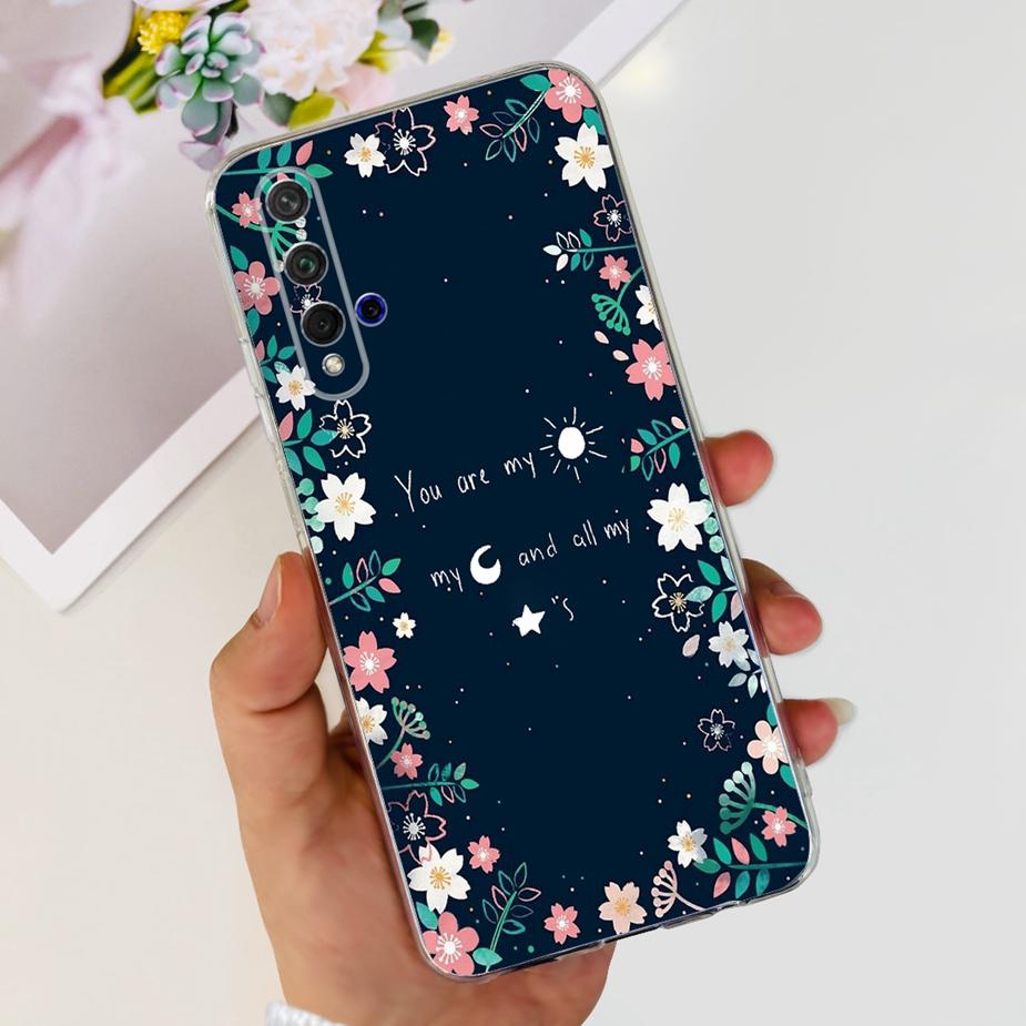 For Huawei Honor 20 Case YAL-L21 YAL-AL00 Luxury Painted Cover Soft Silicone Phone Case For Huawei Nova 5T Nova5T Honor20 Bumper