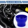 X AUTOHAUX 1 Set Inner Diameter 63-89mm/2.48"-3.50" Length 76mm/2.99" 0 Degree Straight Blue Silicone
