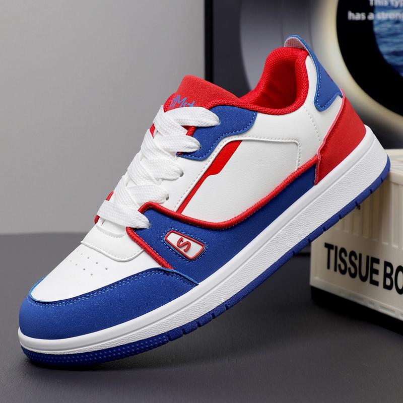 New Men's Classic Four Seasons Fashion Low Top Thick Sole Skateboarding Shoes Comfortable Soft Sole Basketball  Sneakers