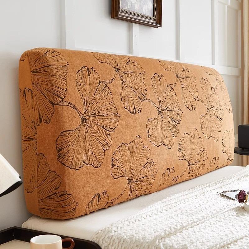 Comfort All-inclusive Bed Backrest Cover Jacquard Bed Headboard Cover Elastic Retro Style Bed Head Slipcover In Bedroom Decor