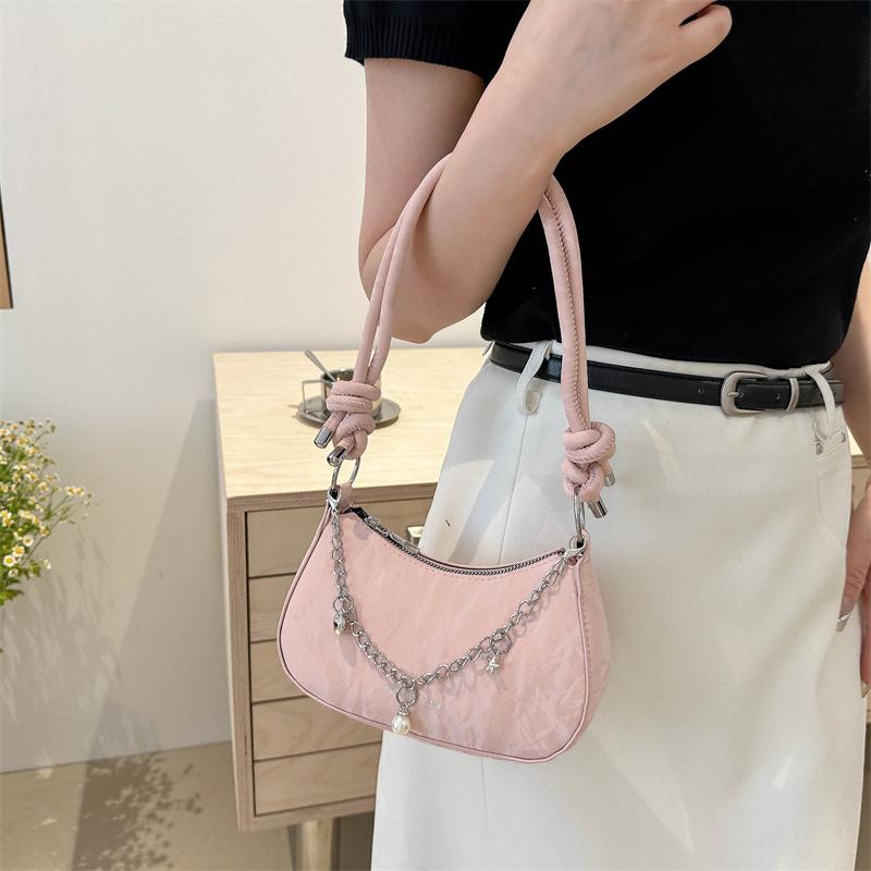 Fashion Women Shoulder Bag Armpit Bag Luxury Design Solid Color Messenger Bag Purse Crossbody Hobos Handbags ARI