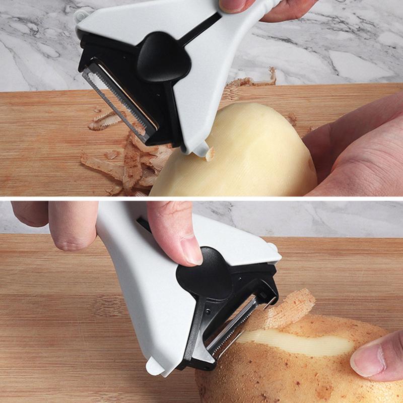 Vegetable Peeler Multifunctional Veggie Peeler Ergonomic Handle Grater Slicer Tool For Potatoes Carrots Pears Kitchen Gadgets