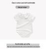 Off-White Cotton Baby Girl Romper - Versatile Summer One-Piece for 0-1 Year