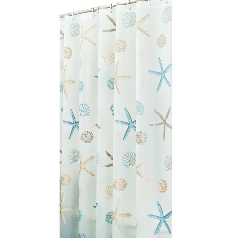 Peva Bathroom Shower Curtain Home Waterproof And Anti-Mold Home Bathroom Decorative Curtain 180X200Cm With 12 Hooks