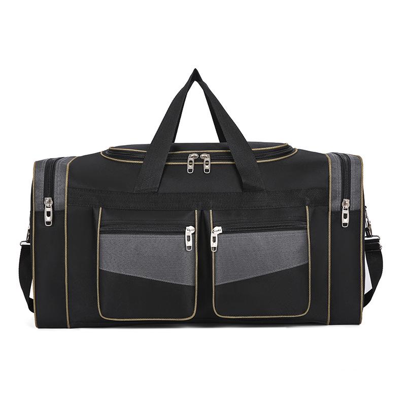 

Мужской водонепроницаемый нейлоновый дорожный рюкзак большой вместимости Small 65cm черный серый