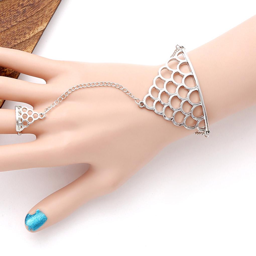 Alloy Bracelet Adjustable Hand Harness Bracelet Chain Women Girl Hand Jewelry