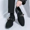 Größe 38-48 klassische Herren-Loafer Herren lässig elegant modische Schnalle Lederschuhe Herren Business Büro Schuhe