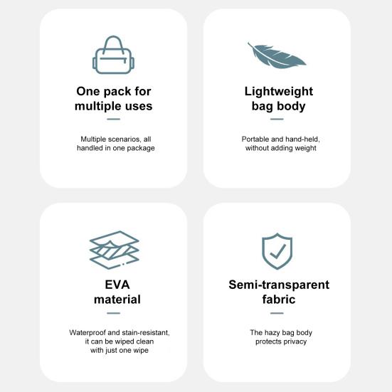 Waterproof Sealing Swimming Bag Large Capacity Transparent Underwater Dry Protection Bag Cosmetic Storage Bag Handbag