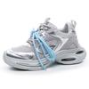 2025 Spring New Retro Trend Thick-soled Heightening Dad Shoes Women's Interstellar Travel Silver Sneakers Women's Shoes