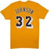 M&N Shirt - Los Angeles Lakers Magic Johnson Yellow