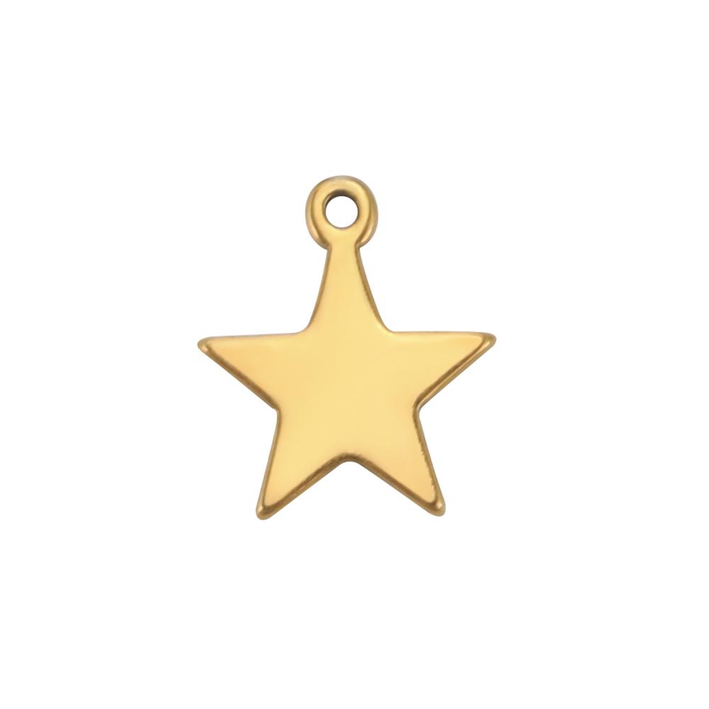 5pcs Tiny Crosses Stars Hearts Charms For Jewelry Make Stainless Steel DIY Bracelet Earring Necklace Pendant Accessory