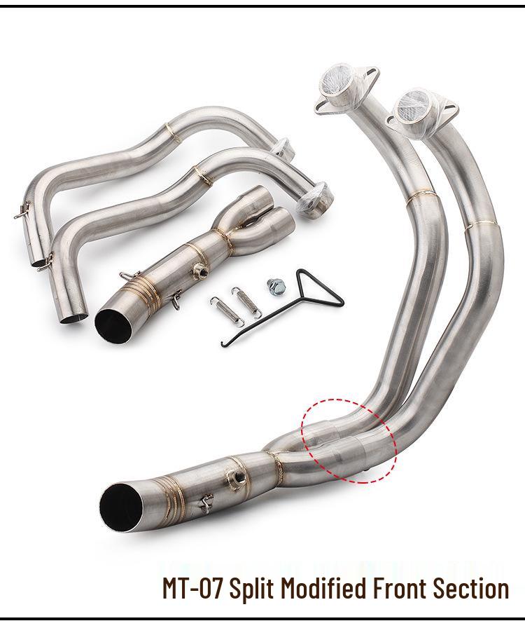 MT07 MT09 FZ07 FZ09 XSR900 Motorcycle Exhaust Pipe for Full/Front Section Modification