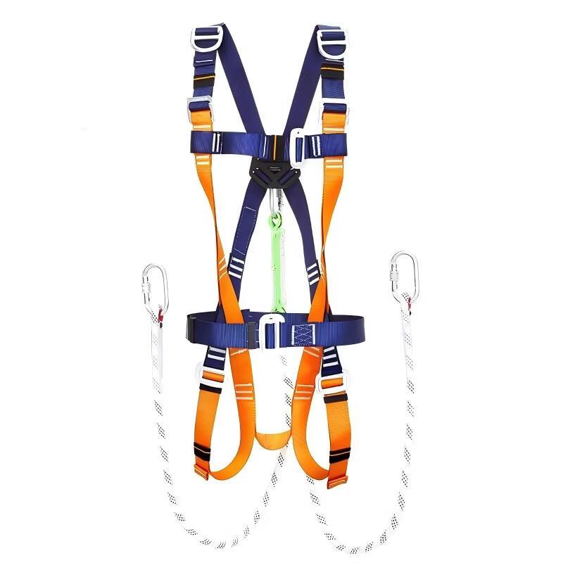 DAXTE 5-Point Full Body Safety Harness with Double Hooks
