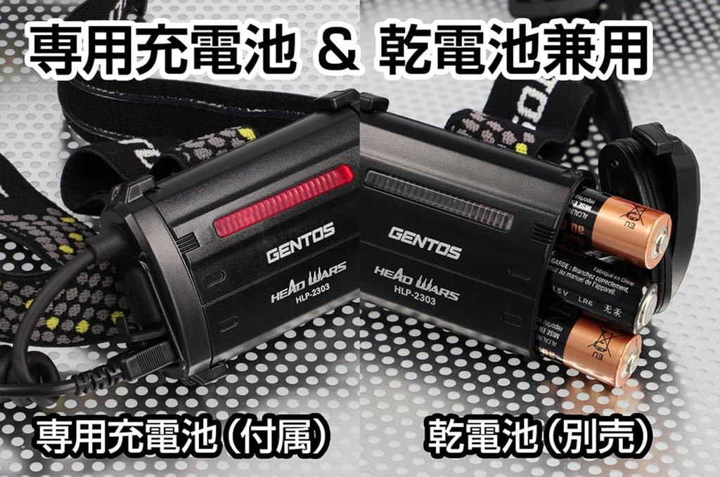 GENTOS LED USB Rechargeable Lumens Brightness 8 Hours of Operational Run Time Rear View Recognition Uses a dedicated rechargeable battery or three AA