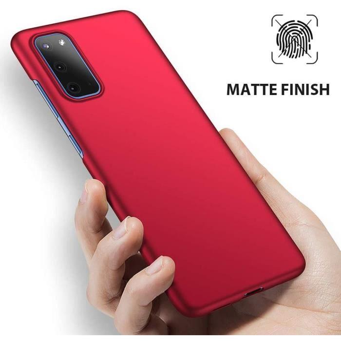 Coque Samsung Galaxy S20 - Finition Matte - Ultra Léger - Ultra Mince - Anti-Rayures - Rouge