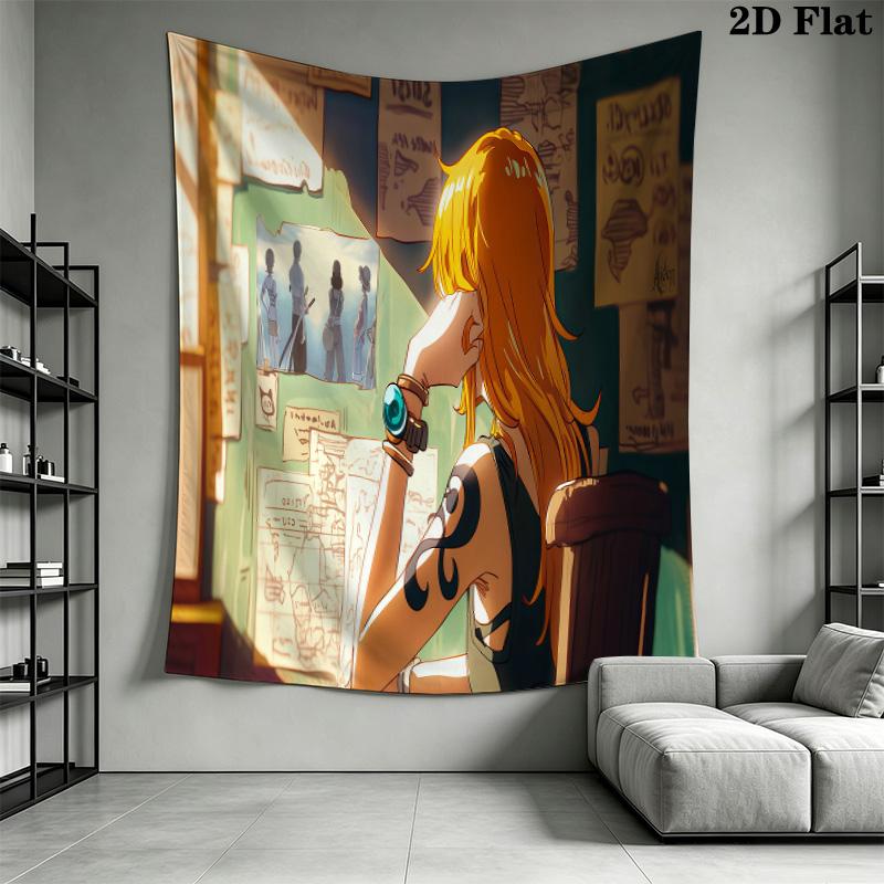 Nami Wall Tapestry Aesthetic Wall Hanging Printed Fabric Blanket Decorative Tapestries For Bedroom Living Room Home Decor