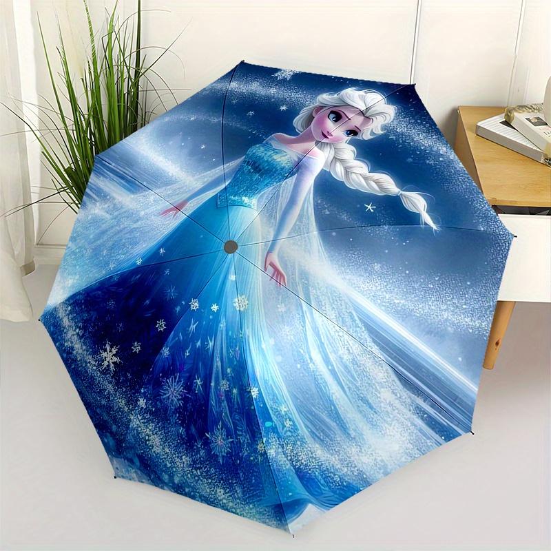 

Elsa, Frozen Automatic Opening and Closing Umbrella, Compact Travel Umbrella, Lightweight and Portable, Suitable for Beach Commuting Busines