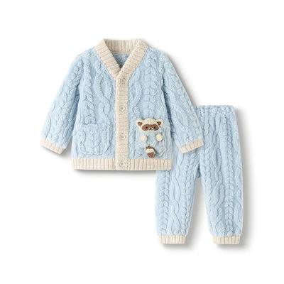 Balabala Kids Winter Coral Fleece Pajama Set