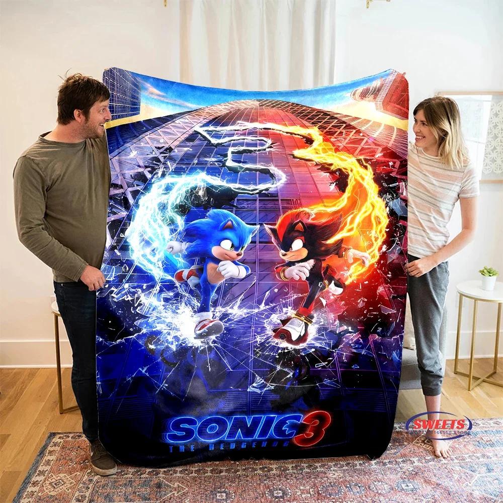 HD Hedgehog Cartoon Soft Flannel Blanket for Bed Bedroom Sofa Picnic, Warm Throw Blanket for Cover Outdoor Leisure Nap Trip Gift