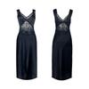 Sexy pajamas women's suspender nightdress satin pure lace French high-end dress