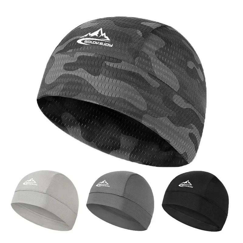 Sports Hat Spring Summer Cycling Running Ice Silk Quick Drying Soft Hat Riding Cap Anti-UV Liner Sweat Cap Outdoor Bike Hat Cap