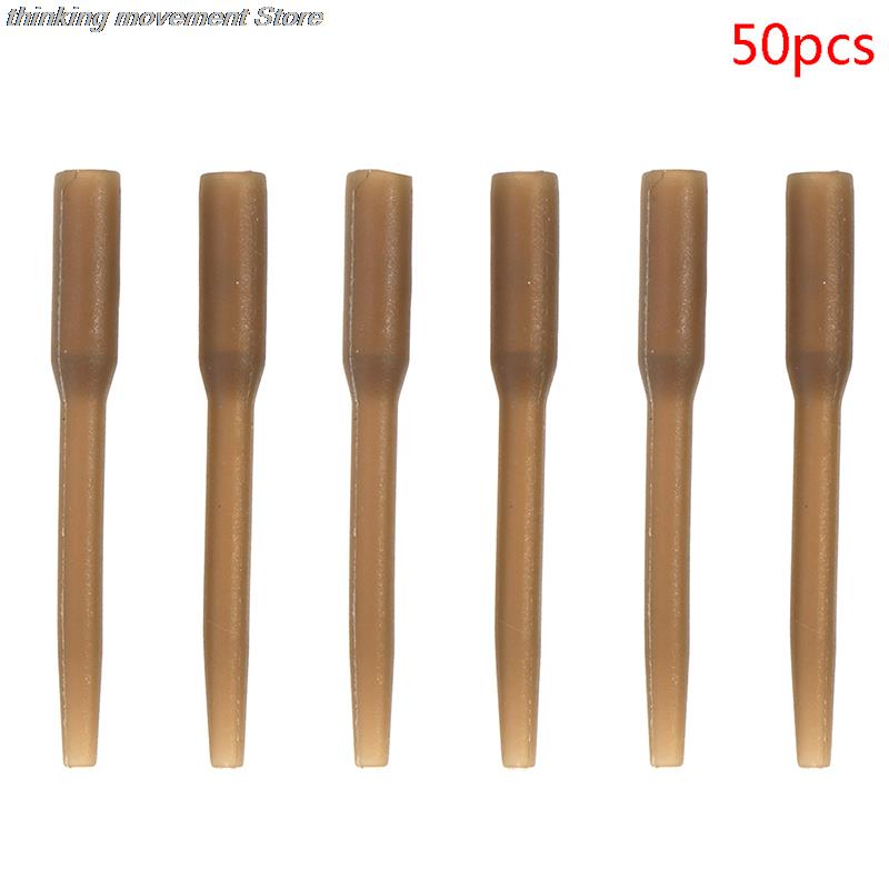 50pcs/lot 30mm Anti Tangle Rubber Sleeves Connect with Fishing Hook Carp Coarse for Carp Fishing Accessories