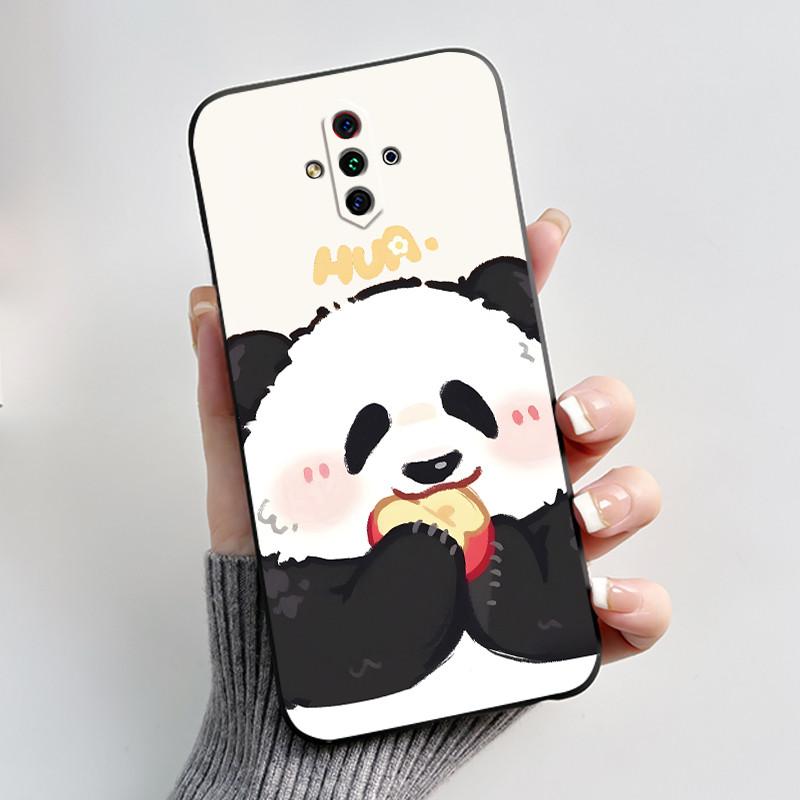 For ZTE Nubia Play 5G NX651J Case Cute Heart Rabbit Black Soft Silicone Shockproof Back Cover For Nubia RedMagic 5G Lite Casing