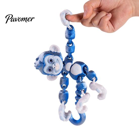 Interactive Fidgeting Toys for Anxiety 3D Printed Articulated Monkey Fidget Toy, Movable Joints Animal Toy Kids Adults, Creative Decompression Stress