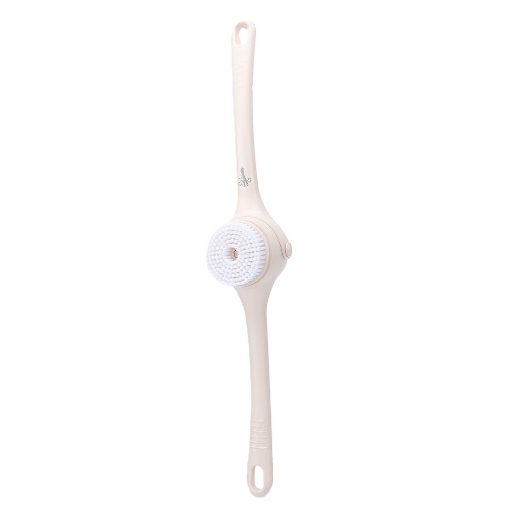 Electric Shower Brush with Expandable Long Handle Multifunction Waterproofing Power Back Scrubber for Bath Cleanse