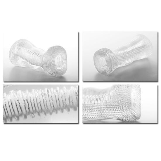 Masturbator Cup Transparent Umweltfreundliche Gummi Männer Balanus Ausdauer Übung Künstliche Vagina für Schlafzimmer