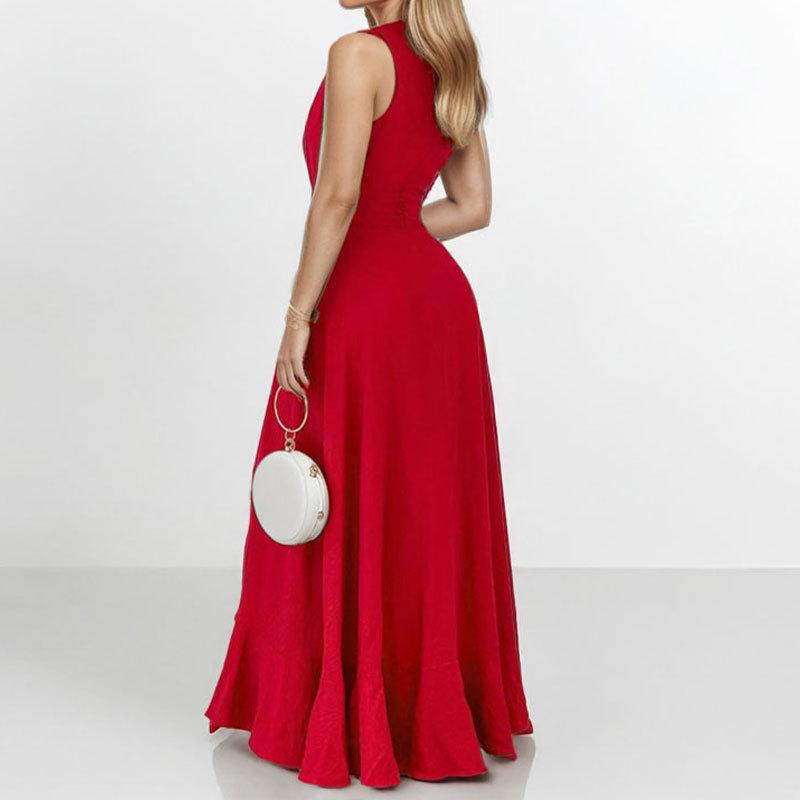 Nové večerní šaty Dámský temperament Dojíždění Design Dlouhé šaty pro ženy