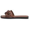 Charles & Keith Comfortable Flat Slide Sandals Women Footwear CK1-70580182_BROWN