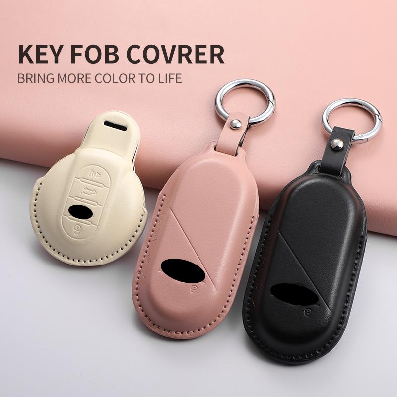 For BMW Mini Cooper JCW Countryman Aceman Cabrio F55 F56 F57 F54 F60 Car Remote Key Case Cover Shell Keychain Garnish Accessorie