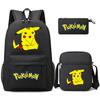 Backpack Teen Student School Bag Three-piece Pencil Case Crossbody Bag