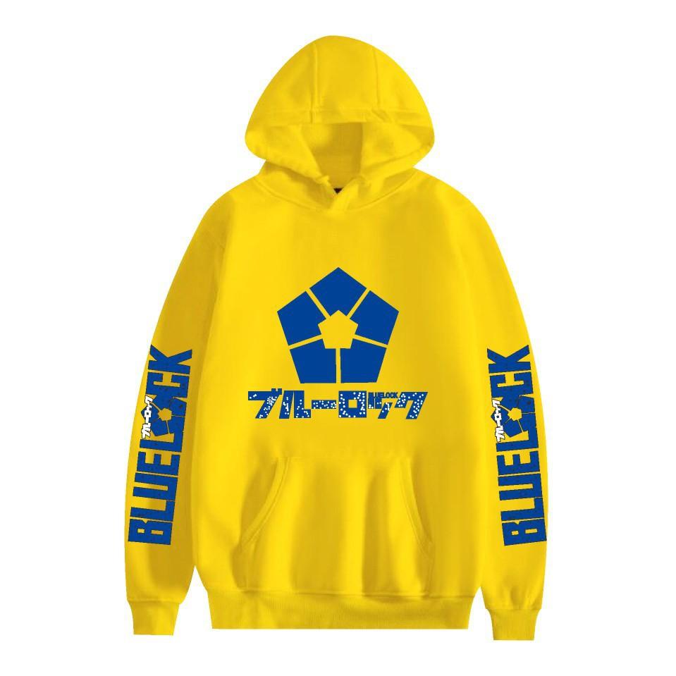 Felpa con cappuccio unisex BLUE LOCK Felpa con cappuccio con stampa anime Streetwear per coppie Uomini Donne