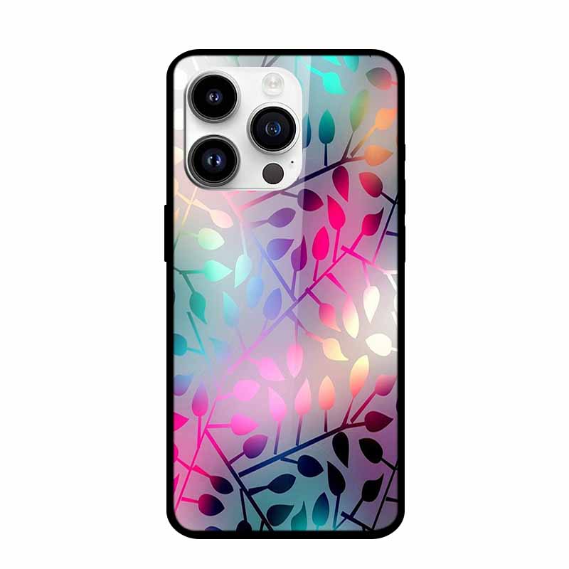 Tempered Glass Case For iPhone 15 Pro Max Hard Glass Back Cover For iPhone 15 Plus iPhone15 Phone Cases Bumper Colorful Shell