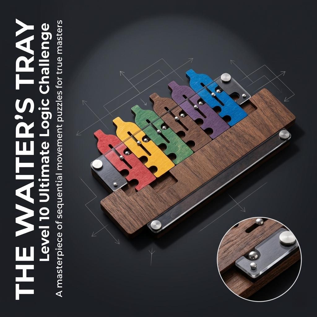 Toys Unique Waiter's Tray Wooden Puzzle Maze Labyrinth Problem-Solving Brainteaser Ideal Gift Presents For Adults Teens Boys Girls Girls