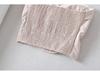 American Pure Style Strapless Shirred Pleated Slim-Fit Dress for Women