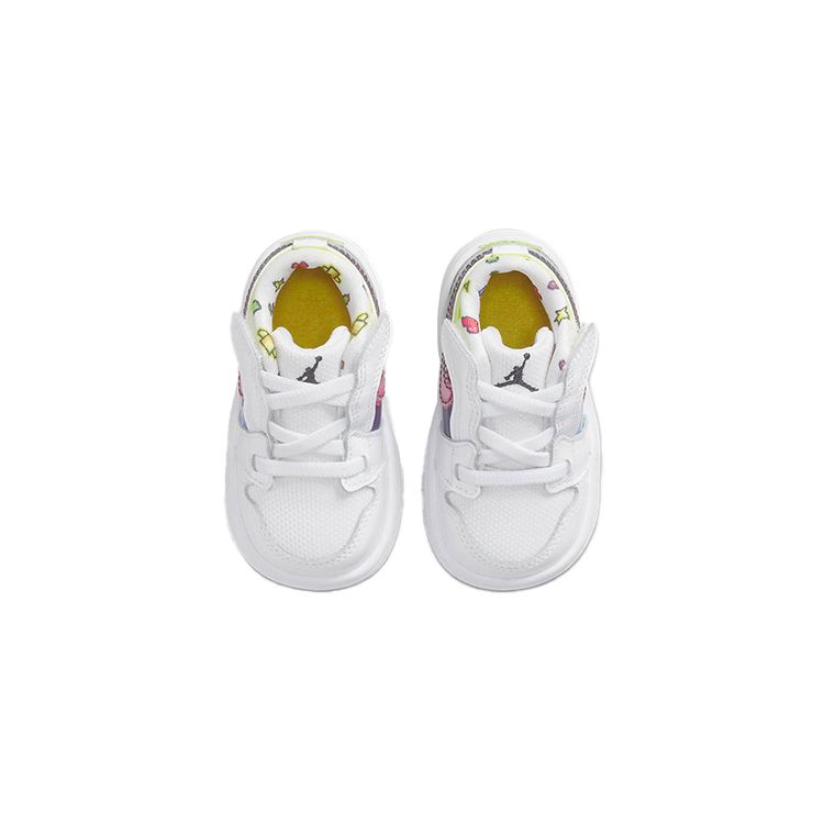 Air Jordan 1 Low ALT TD Old School Gaming Baby Sneakers White Black Lemon-Venom DM8971-114