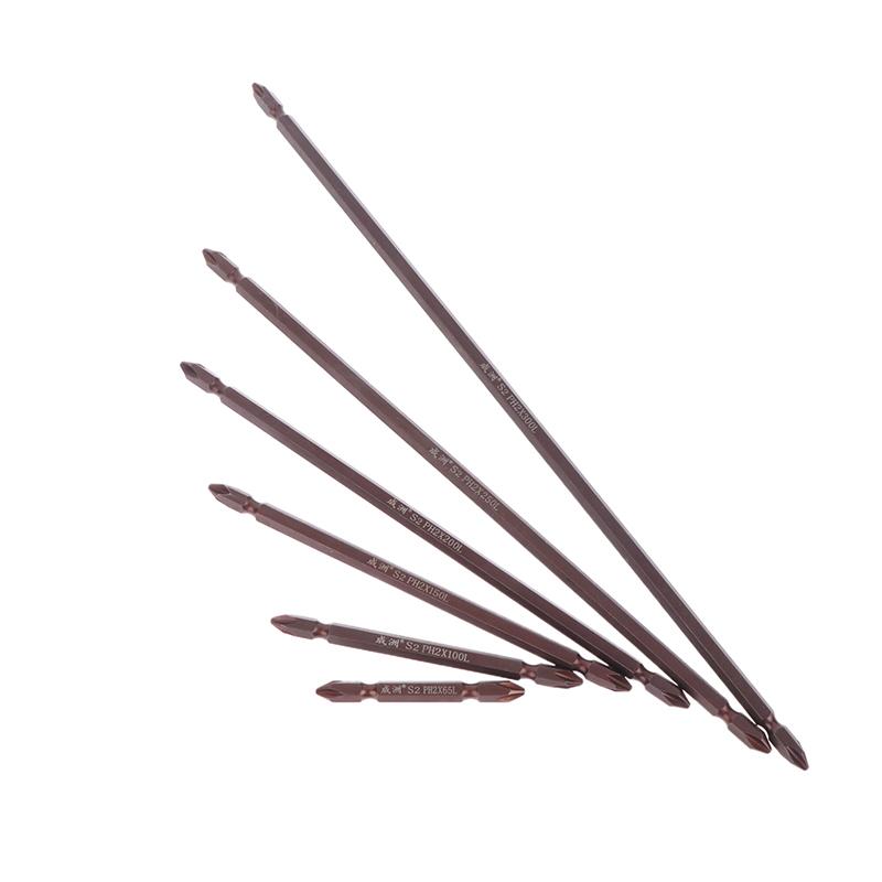 1 Bucată Oțel Aliat Cap Dublu Șurubelniță Electrică Bit Cruce Șurubelniță Electrică Unealtă de Mână