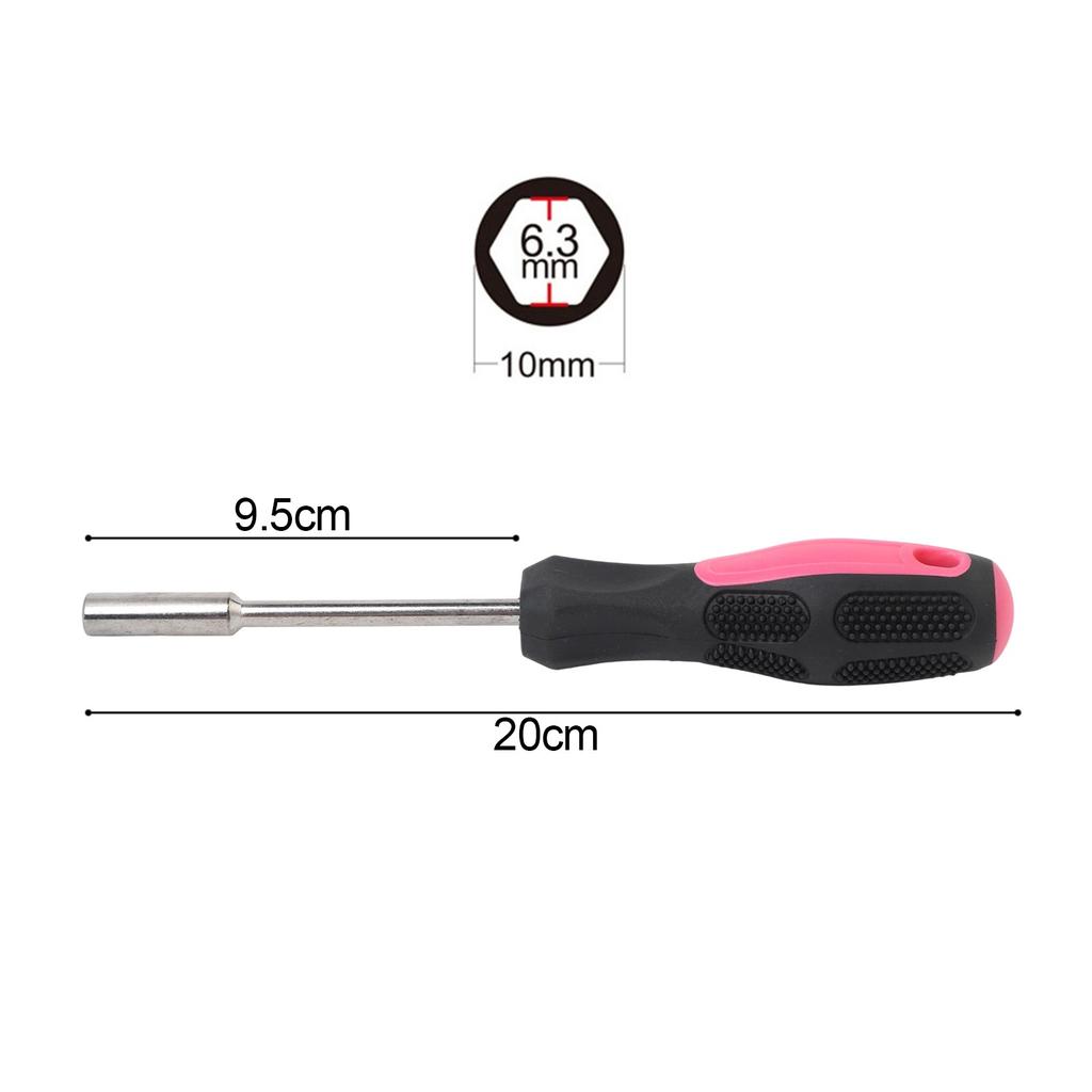Red Magnetic Bit Holder Screwdriver Spinner Handle with Magnetic Link Bit