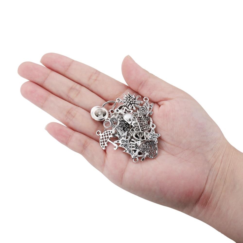 30-100 bucăți frunze floare 10 stil 3D farmece inimă animal bricolaj brățară pandantiv colier pentru bijuterii accesorii accesorii