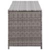 VidaXL Boîte de Rangement de Jardin Coffre de Rangement Banc de Stockage Patio Terrasse Extérieur Gris 120x50x60 cm Résine 46460