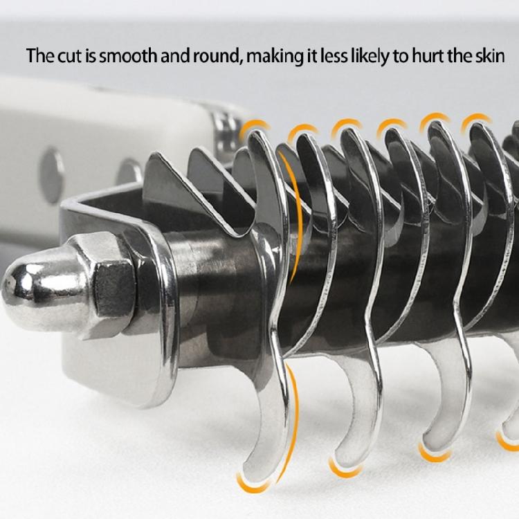 Multiuse Pet Massage Comb For Thick Furs Coat Quick Detangler Tool With Easy to Grip Handle Slicker Brush for Home Use