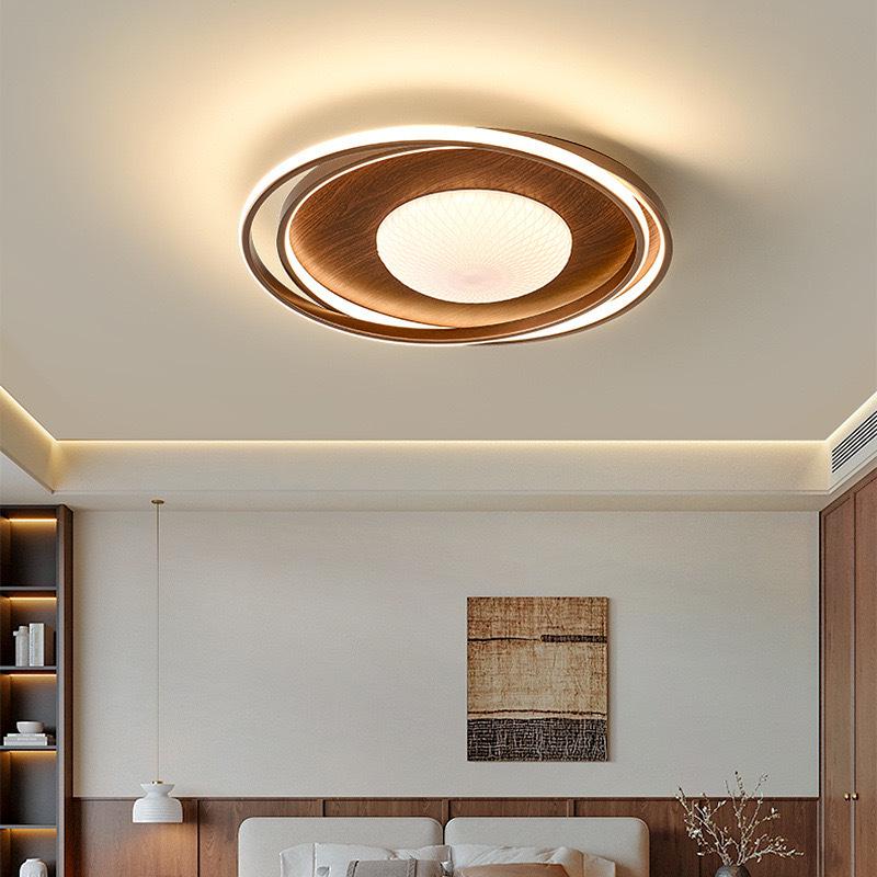 Chinese-Style Pastoral Ceiling Light for Balcony or Study Room - Eye Protection Design